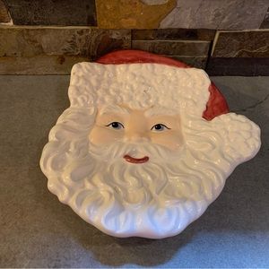Vintage 9” The Cellar Santa Claus Dessert Plate Style 94008 Christmas Cookies 94